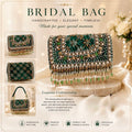 Emerald Green Handcrafted Bridal Bag
