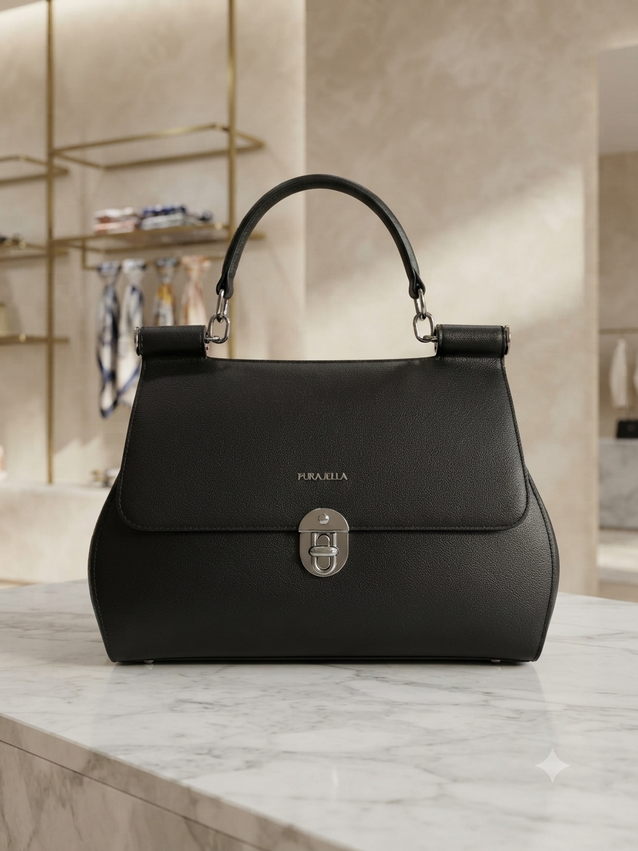 Women’s Premium Pebble-Texture Handbag with Chic Flap Design
