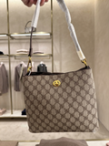 Classic Monogram Print Leather Bucket Bag