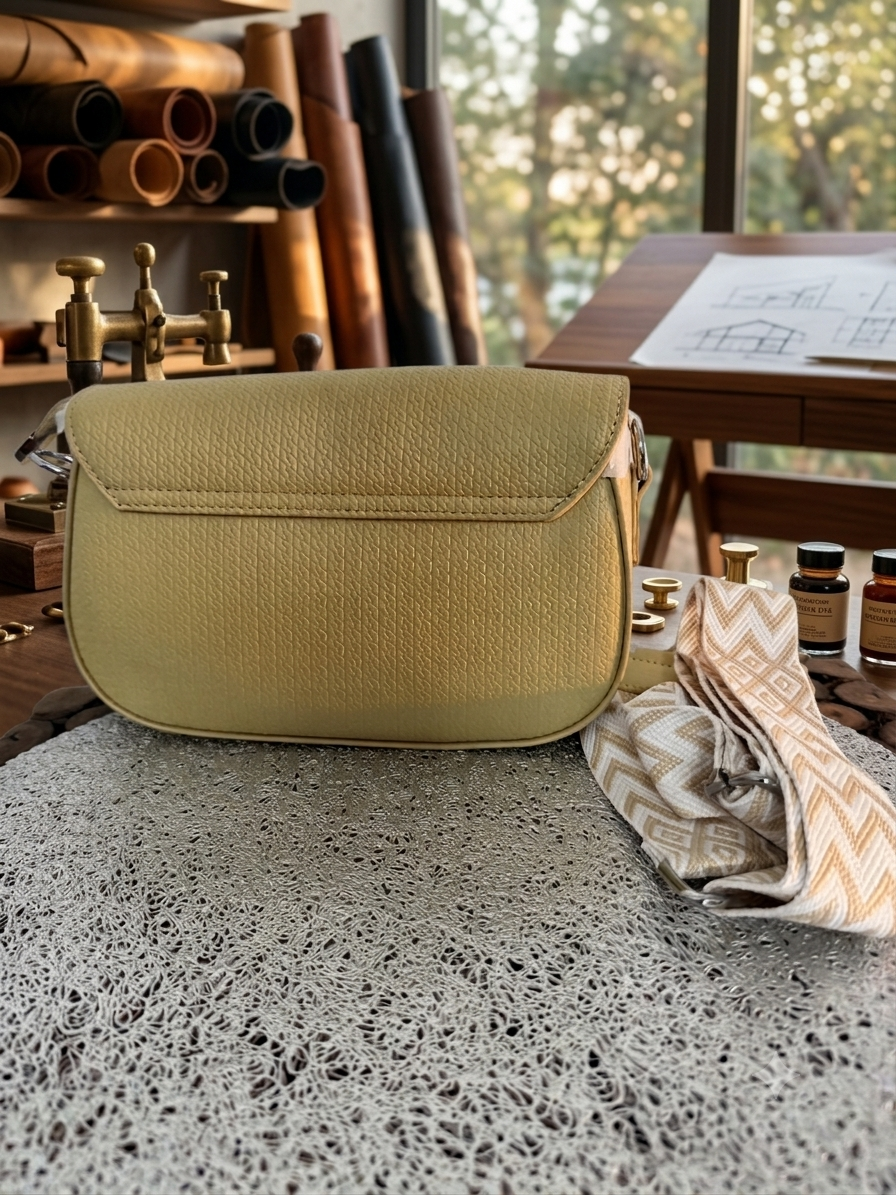 Lusso Textured Saddle Bag