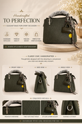 Olive Green Charm Shoulder Bag