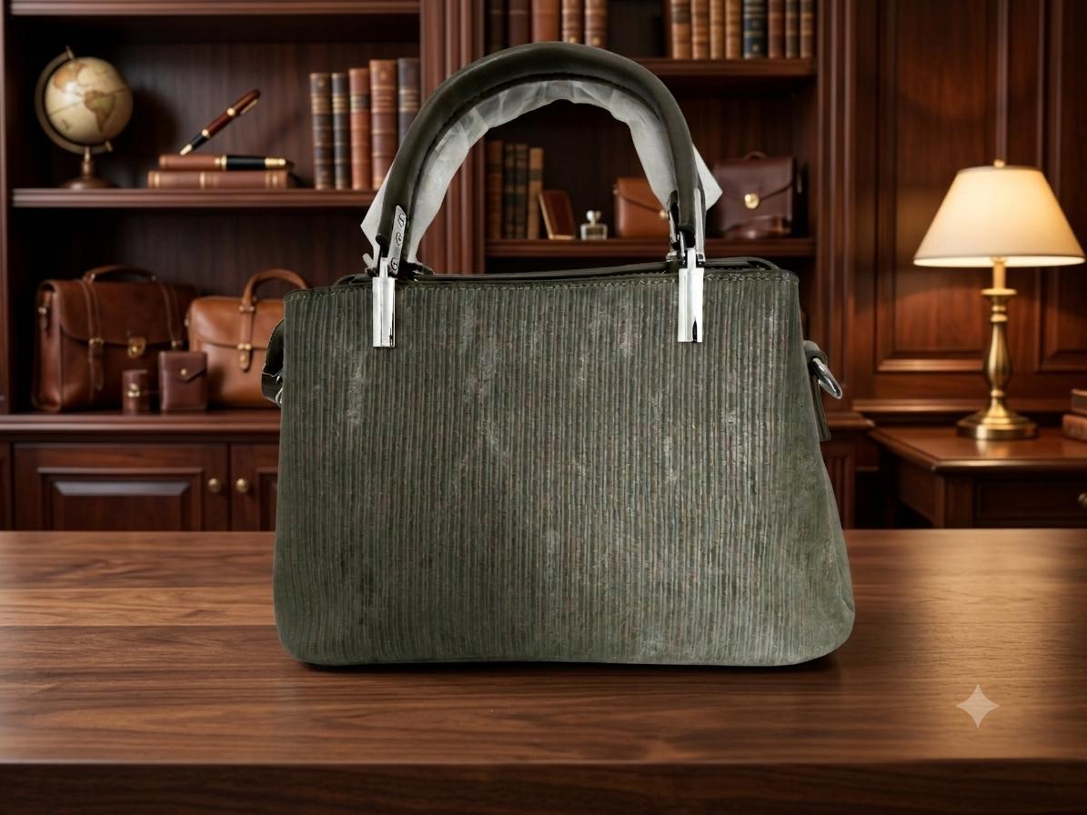 Olive Green Charm Shoulder Bag