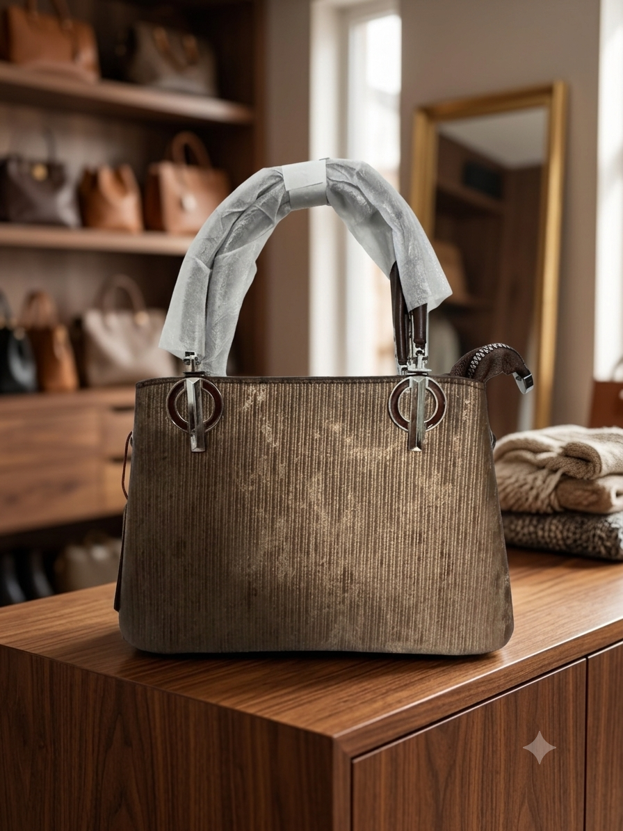 Olive Green Charm Shoulder Bag