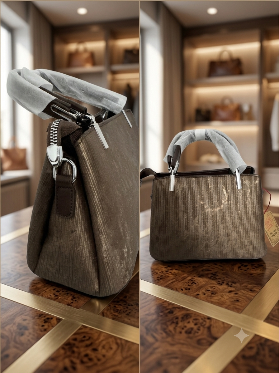 Olive Green Charm Shoulder Bag